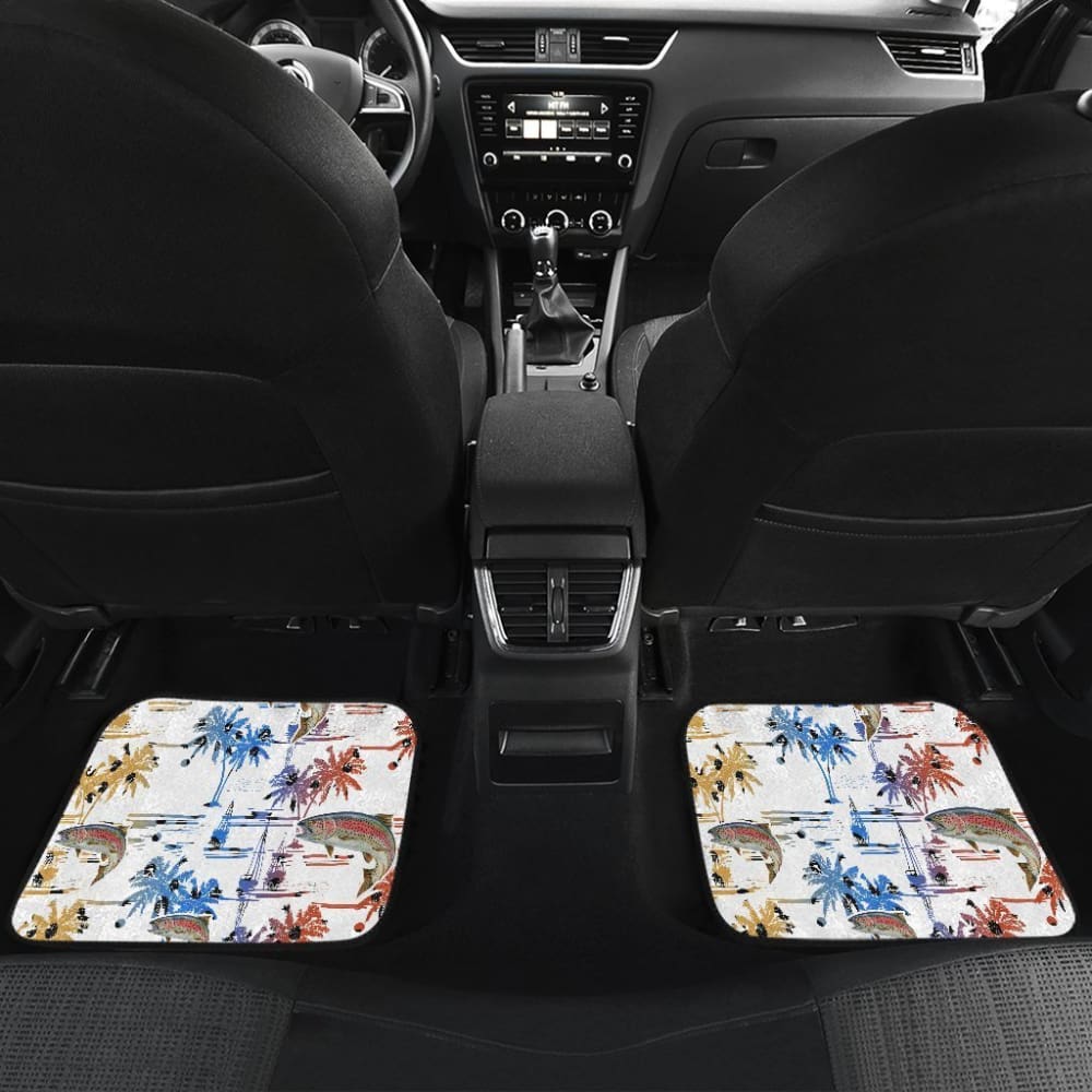 Fishing Car Mats Rainbow Trout Pattern Hawaii Car Decor 182417 - YourCarButBetter