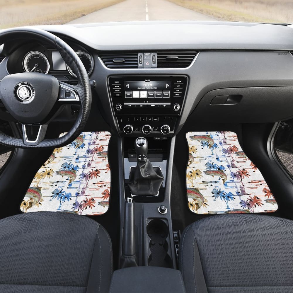 Fishing Car Mats Rainbow Trout Pattern Hawaii Car Decor 182417 - YourCarButBetter