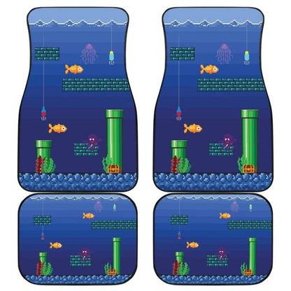 Fishing Car Mats Super Fishio Funny Game Fish Car Decor 182417 - YourCarButBetter