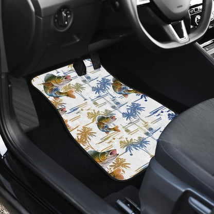 Fishing Car Mats Walleye Fish Pattern Hawaii Car Decor 182417 - YourCarButBetter