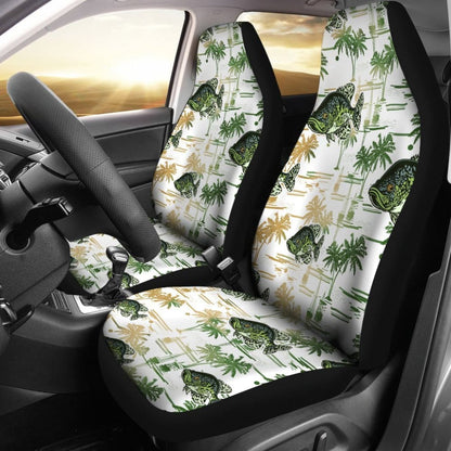 Fishing Car Seat Covers Crappie Fish Pattern Hawaii Style 182417 - YourCarButBetter