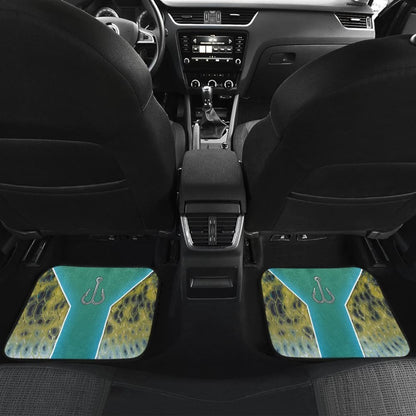 Fishing Makes Me Happy Largemouth Bass Fishing Car Floor Mats 182417 - YourCarButBetter