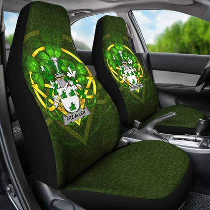 Fitz-Allen Ireland Car Seat Cover Celtic Shamrock (Set Of Two) 154230 - YourCarButBetter