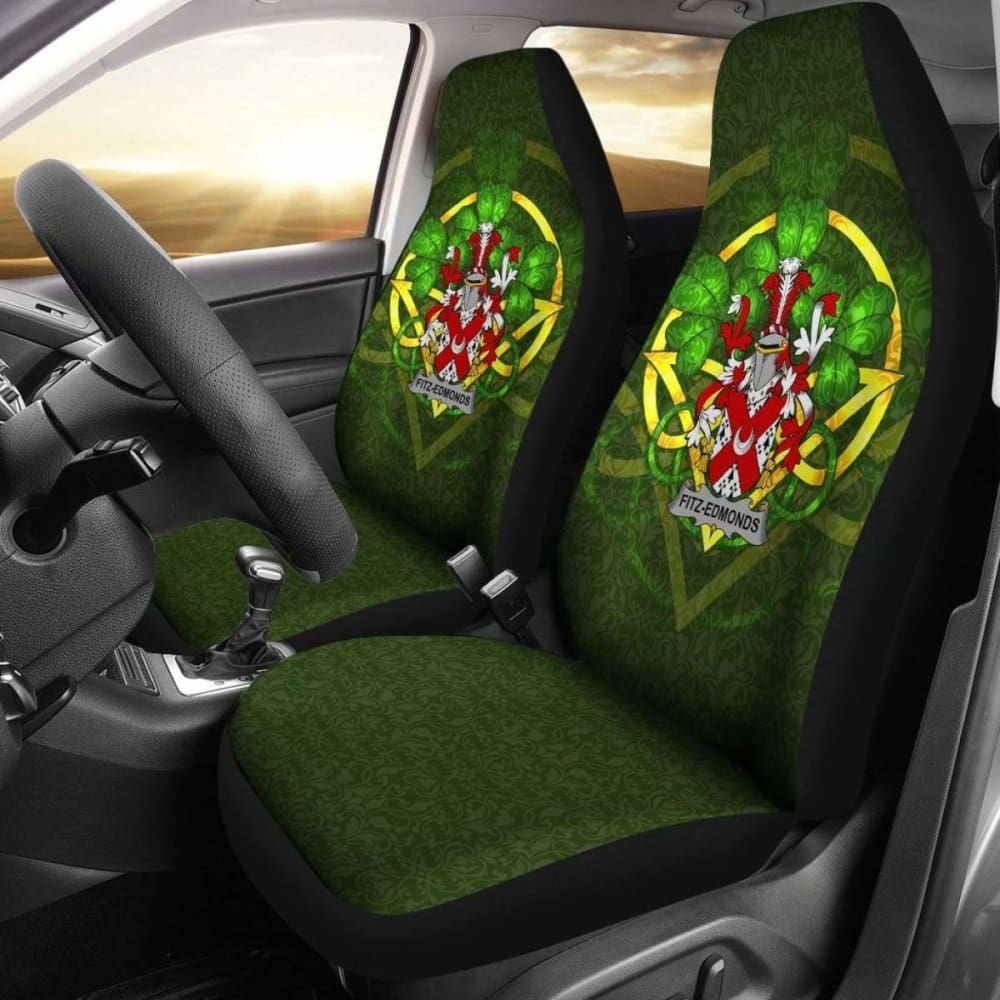 Fitz-Edmonds Ireland Car Seat Cover Celtic Shamrock (Set Of Two) 154230 - YourCarButBetter