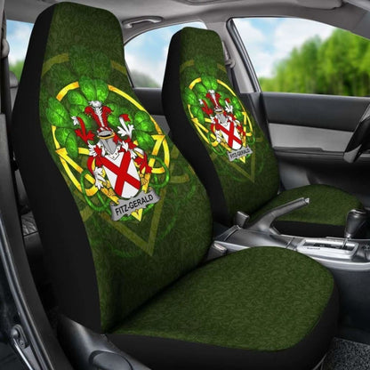 Fitz-Gerald Ireland Car Seat Cover Celtic Shamrock (Set Of Two) 154230 - YourCarButBetter