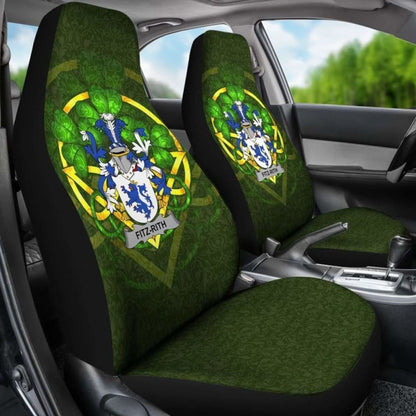 Fitz-Rith Ireland Car Seat Cover Celtic Shamrock (Set Of Two) 154230 - YourCarButBetter