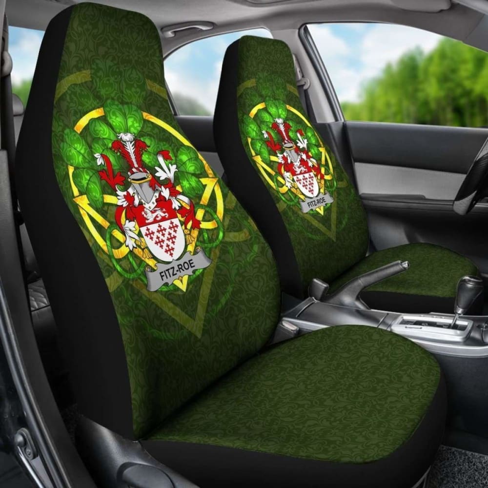 Fitz-Roe Ireland Car Seat Cover Celtic Shamrock (Set Of Two) 154230 - YourCarButBetter