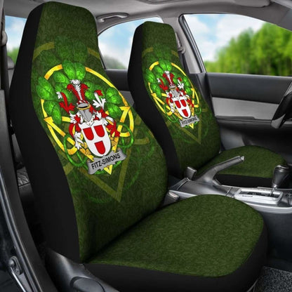 Fitz-Simons Ireland Car Seat Cover Celtic Shamrock (Set Of Two) 154230 - YourCarButBetter