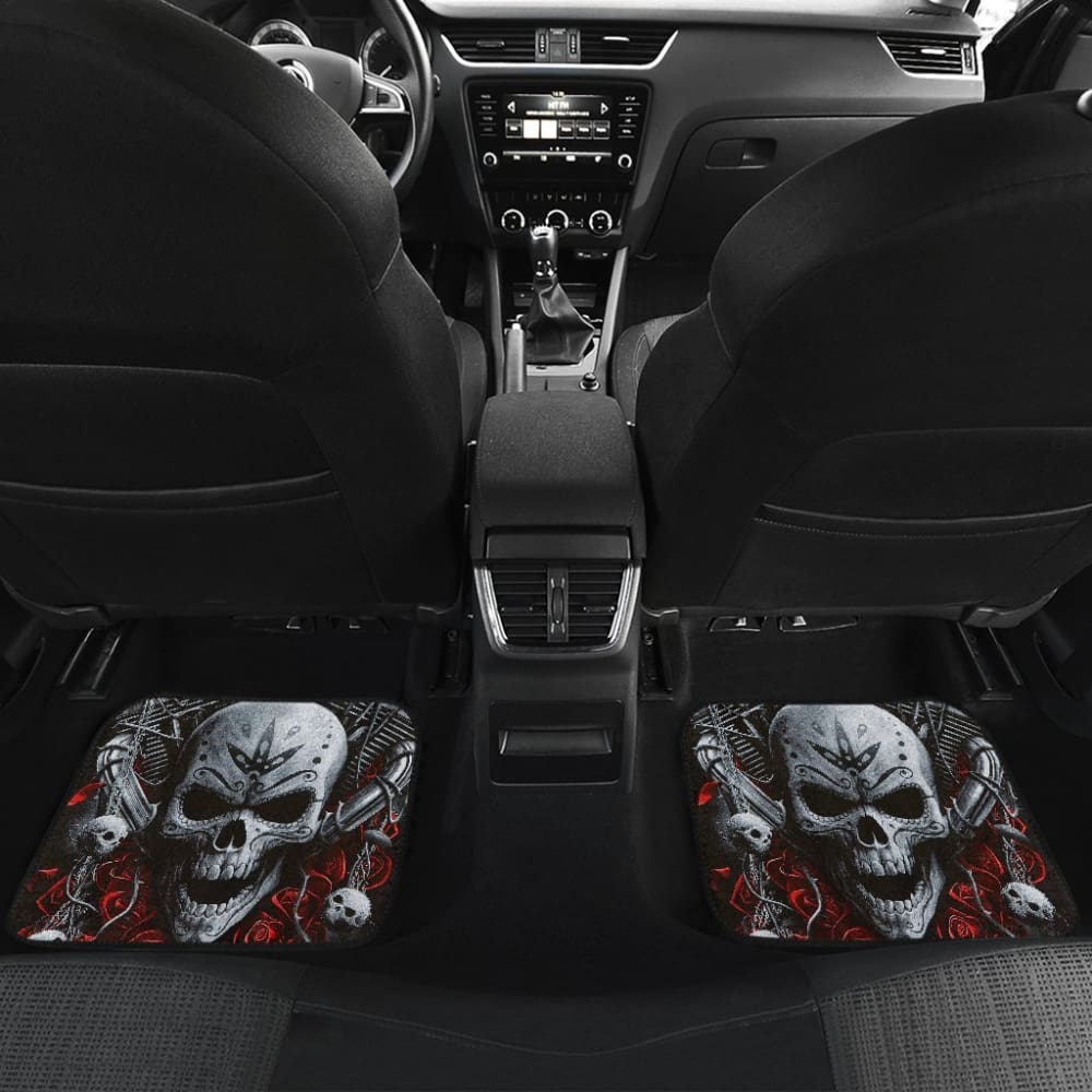 Flaming Skull Car Mats 103131 - YourCarButBetter