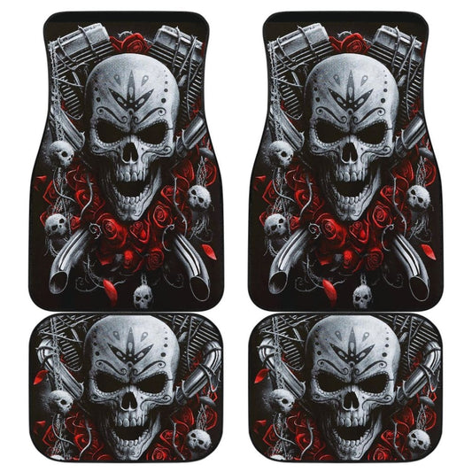 Flaming Skull Car Mats 103131 - YourCarButBetter