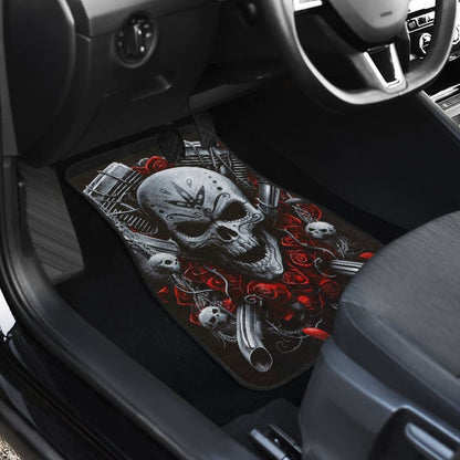 Flaming Skull Car Mats 103131 - YourCarButBetter
