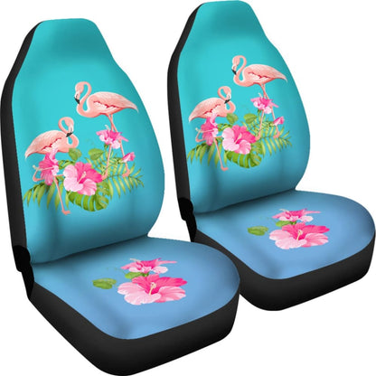 Flamingo Tropical Pink Car Seat Covers 210704 - YourCarButBetter
