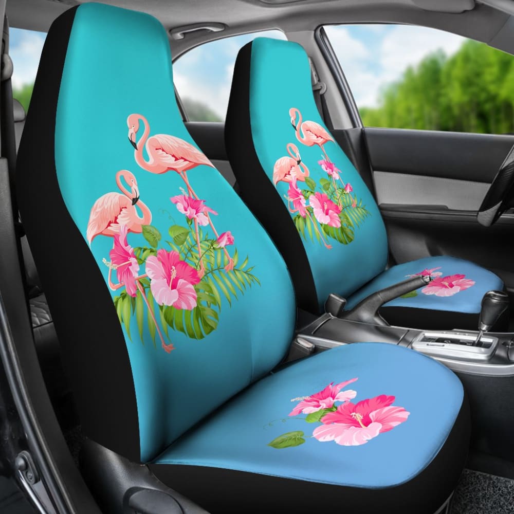 Flamingo Tropical Pink Car Seat Covers 210704 - YourCarButBetter
