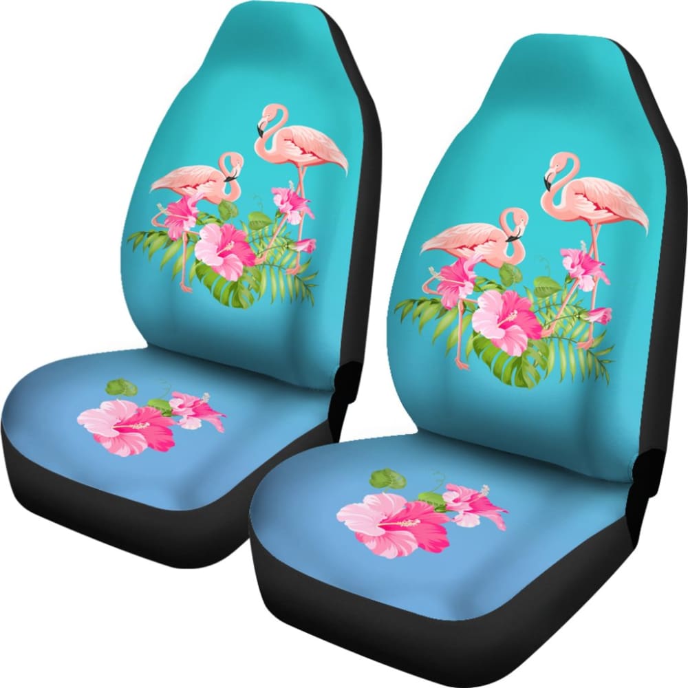 Flamingo Tropical Pink Car Seat Covers 210704 - YourCarButBetter