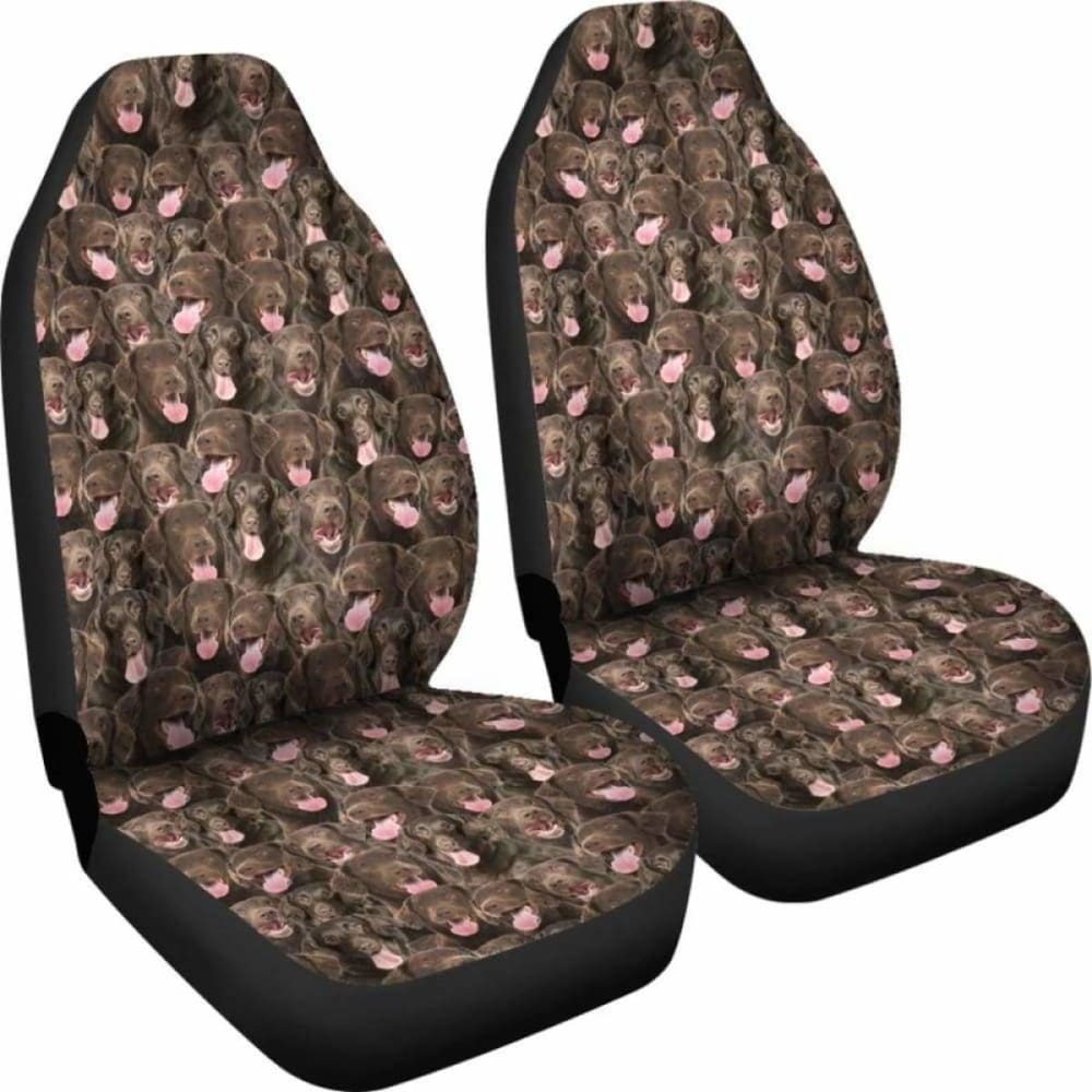 Flat Coated Retriever Full Face Car Seat Covers 115106