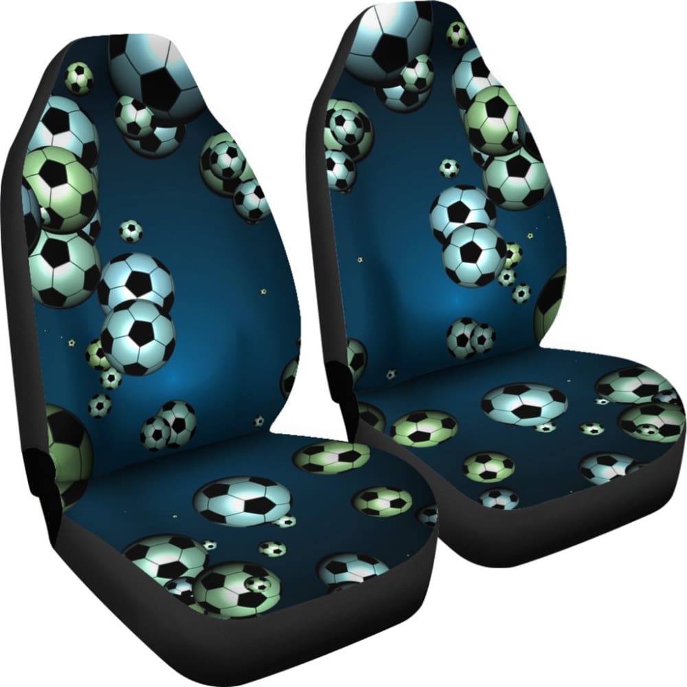 Floating Soccer Ball Design Car Seat Cover 093223 - YourCarButBetter