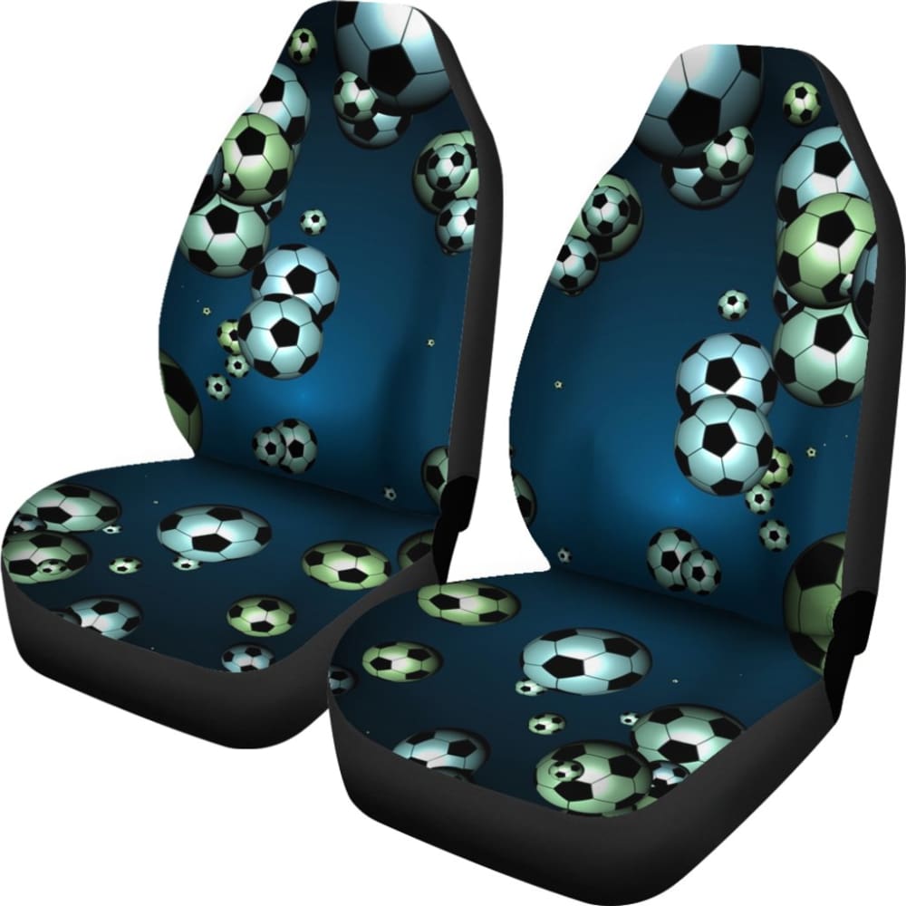 Floating Soccer Ball Design Car Seat Cover 093223 - YourCarButBetter