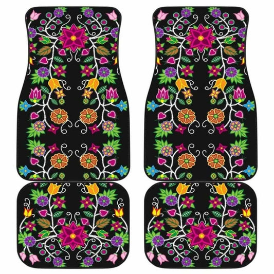 Floral Beadwork Car Floor Mats 153908 - YourCarButBetter