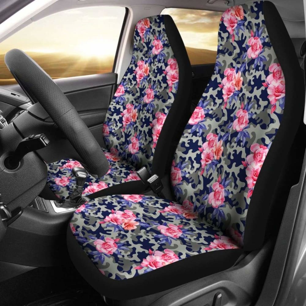 Floral Camouflage Car Seat Covers 112608