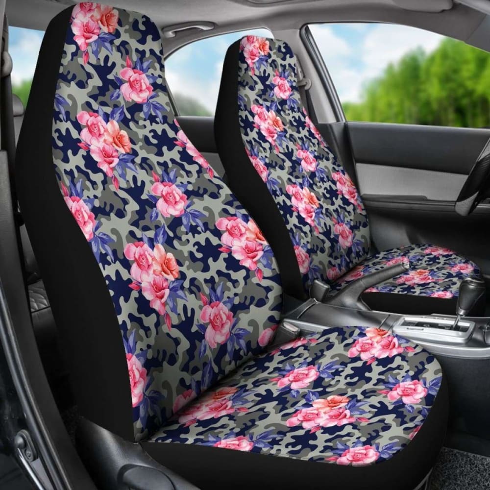 Floral Camouflage Car Seat Covers 112608