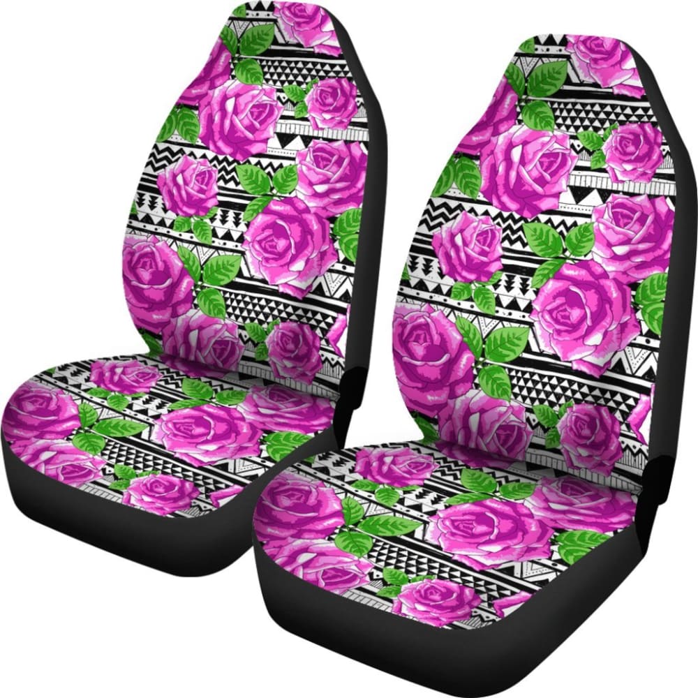 Floral Car Seat Covers Modern Boho Aztec 174510 - YourCarButBetter