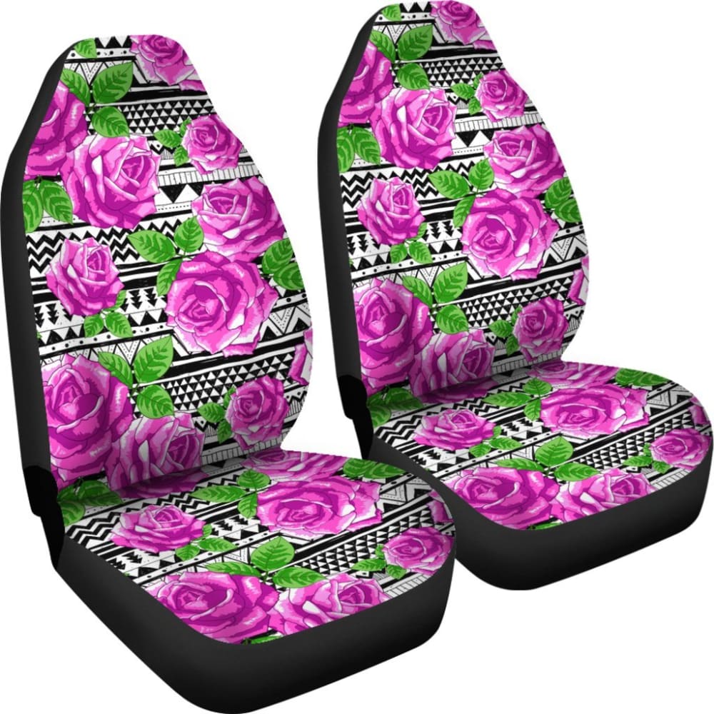 Floral Car Seat Covers Modern Boho Aztec 174510 - YourCarButBetter
