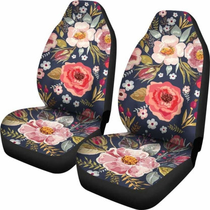Floral Car Seat Covers Vintage Flowers 153908 - YourCarButBetter