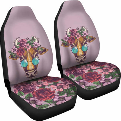 Floral Cow Car Seat Covers 144730