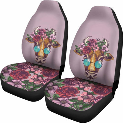 Floral Cow Car Seat Covers 144730