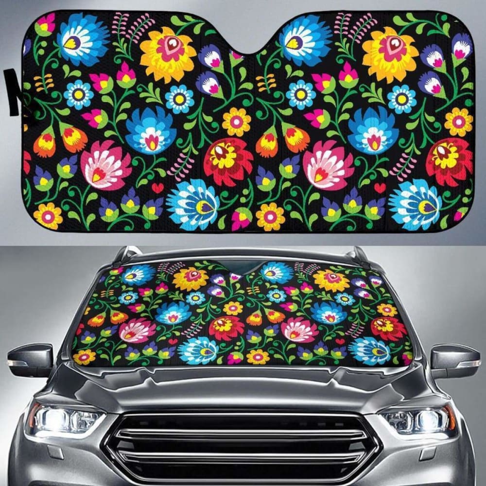 Floral Day Auto Sun Shade 102507 - YourCarButBetter