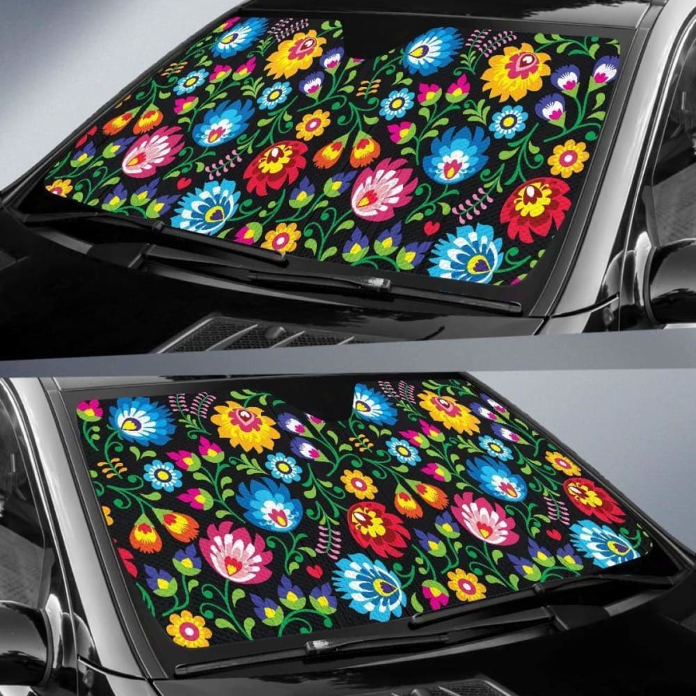 Floral Day Auto Sun Shade 102507 - YourCarButBetter