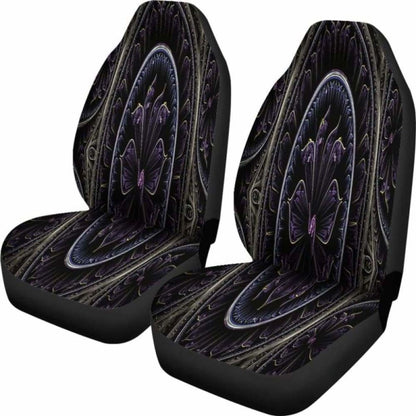 Floral Fractal Car Seat Covers 153908 - YourCarButBetter