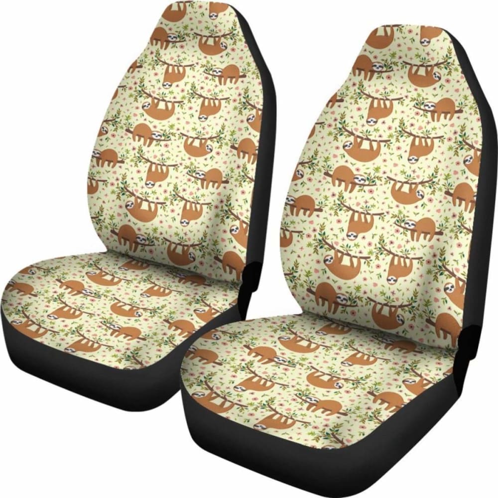 Floral Sloth Car Seat Covers 144902