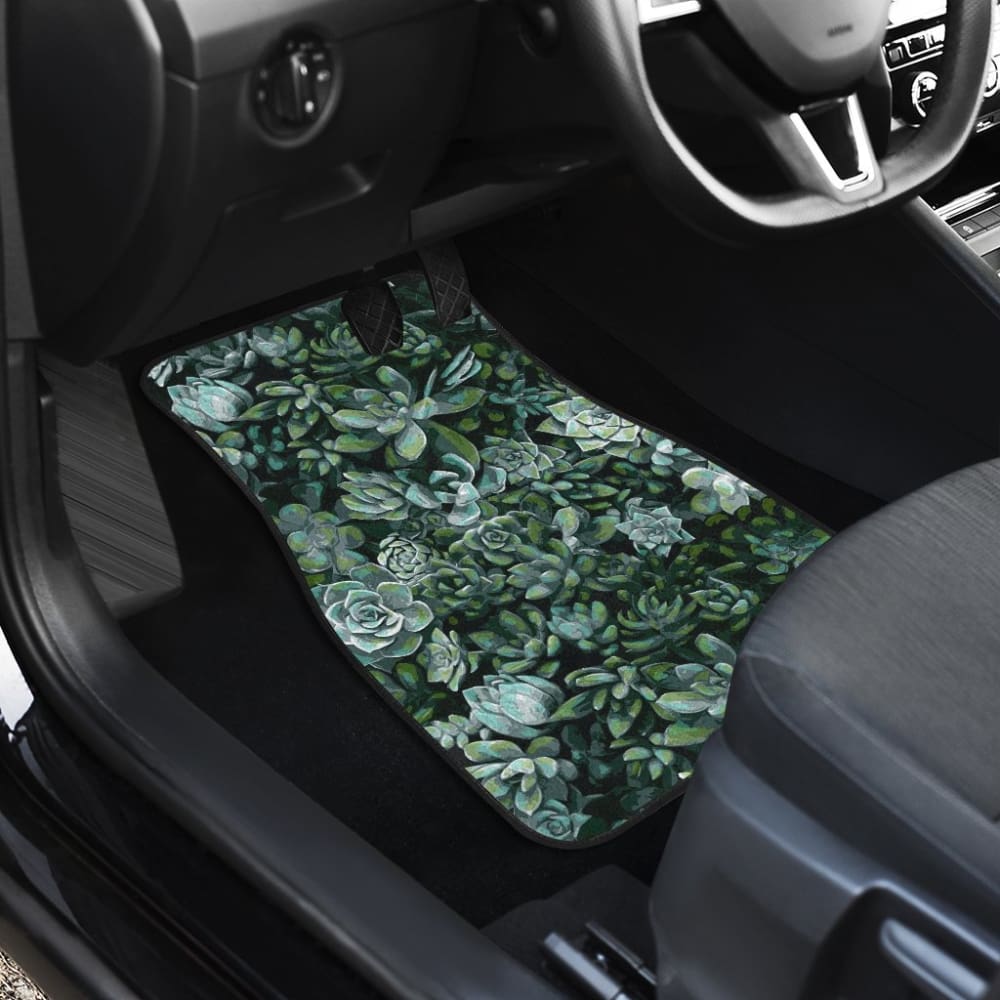Flowers Succulent Car Floor Mats 212601 - YourCarButBetter