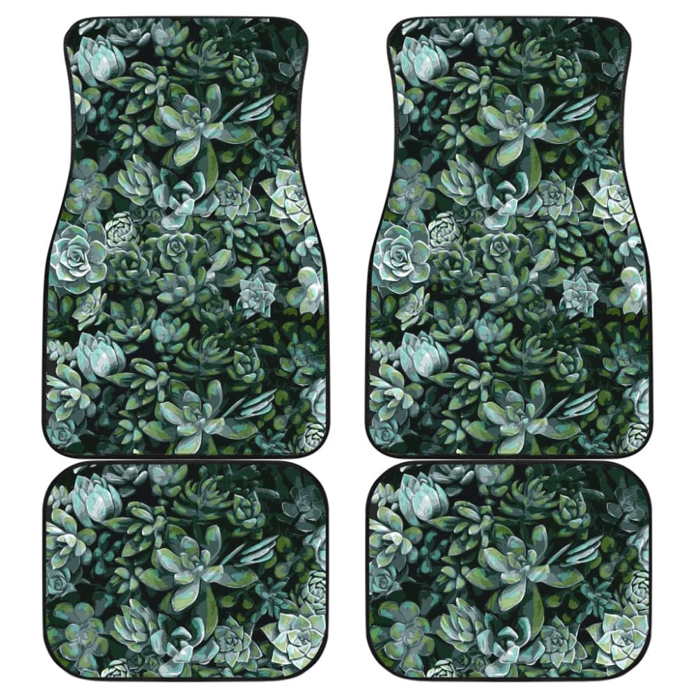 Flowers Succulent Car Floor Mats 212601 - YourCarButBetter