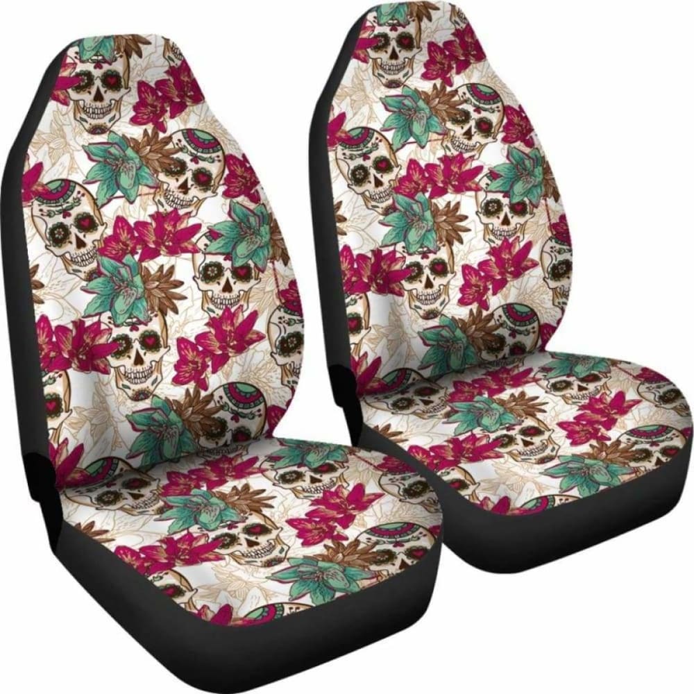 Flowers Sugar Skull Car Seat Covers 101207