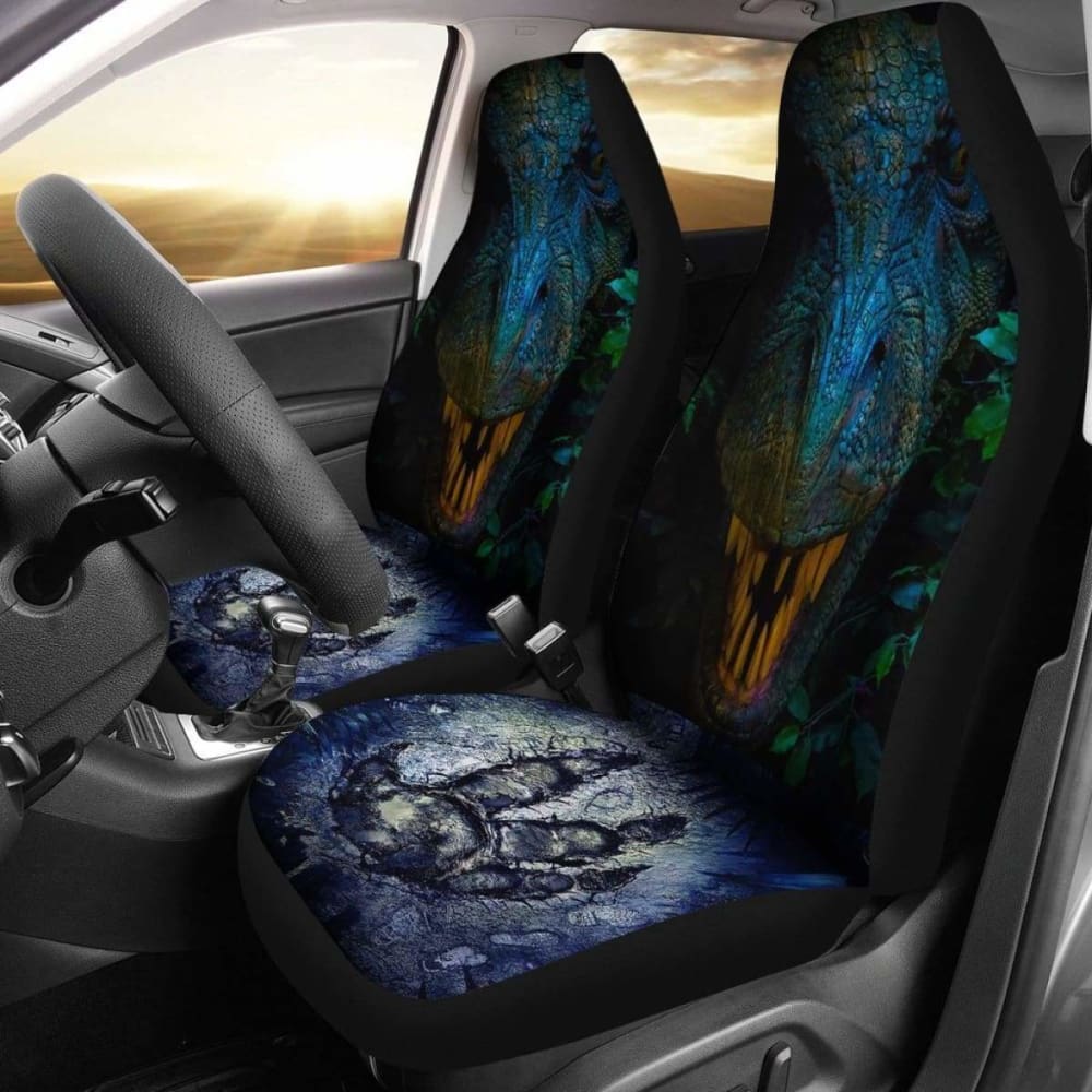 Footprint Of Dinosaur Car Seat Covers 4 154813 - YourCarButBetter