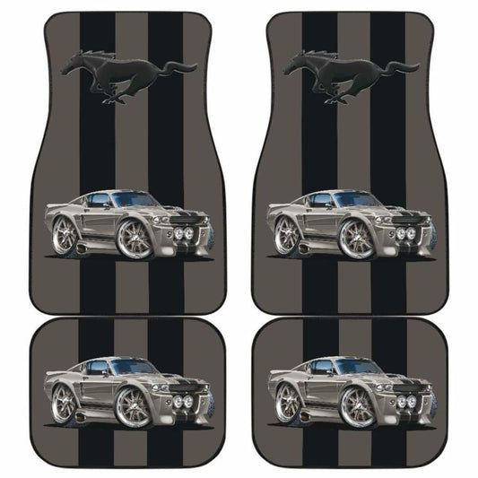 Ford Mustang Fastback Muscle Car Art Eleanor Floor Mats Set Of 4 160830 - YourCarButBetter