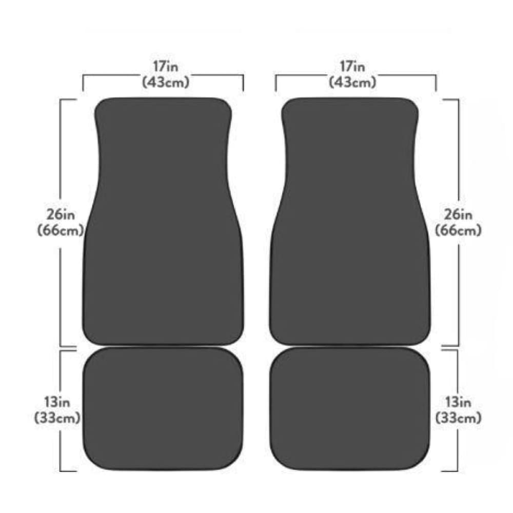 Forest Camouflage Front And Back Car Mats 112608