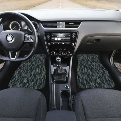 Forest Camouflage Front And Back Car Mats 112608