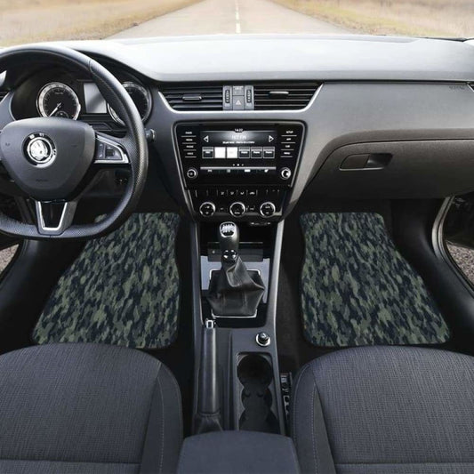 Forest Camouflage Front And Back Car Mats 112608