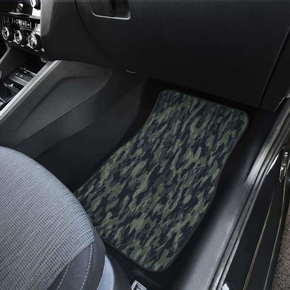 Forest Camouflage Front And Back Car Mats 112608