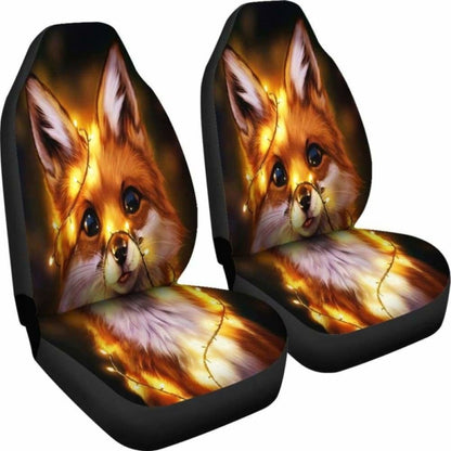 Fox Light Christmas Car Seat Covers 200217