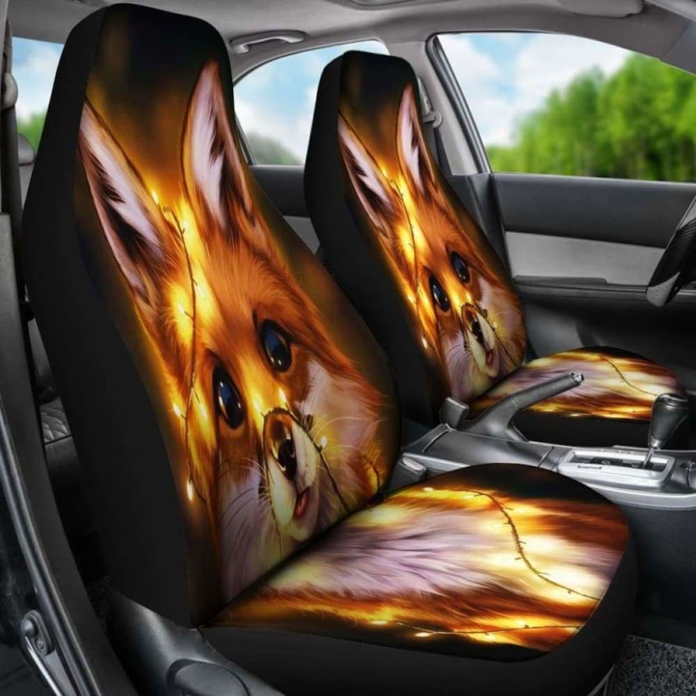 Fox Light Christmas Car Seat Covers 200217