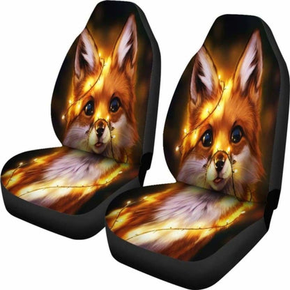 Fox Light Christmas Car Seat Covers 200217