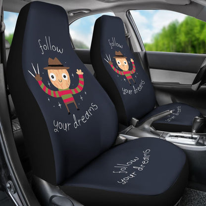 Freddy Krueger Always Follow Your Dreams Car Seat Covers 212903 - YourCarButBetter