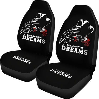 Freddy Krueger Follow Your Dreams Black Car Seat Covers 212903 - YourCarButBetter
