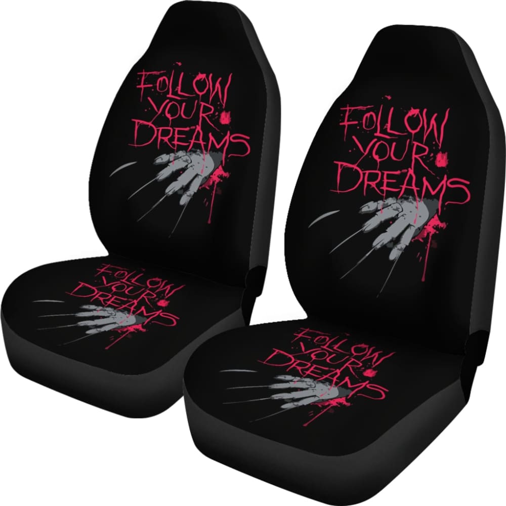 Freddy Krueger Follow Your Dreams Nightmare On Elm Street Car Seat Covers 212903 - YourCarButBetter