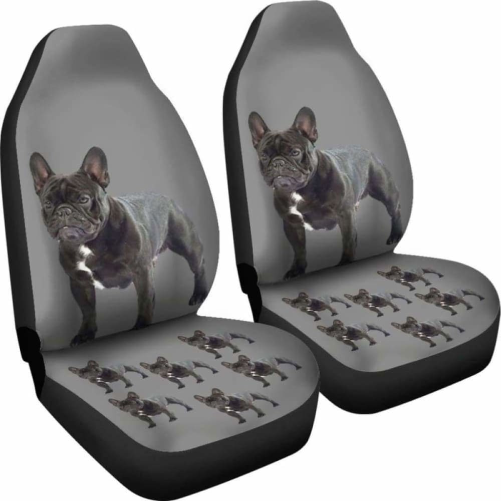 French Bulldog Car Seat Covers Grey 194110