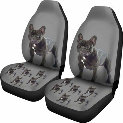 French Bulldog Car Seat Covers Grey 194110